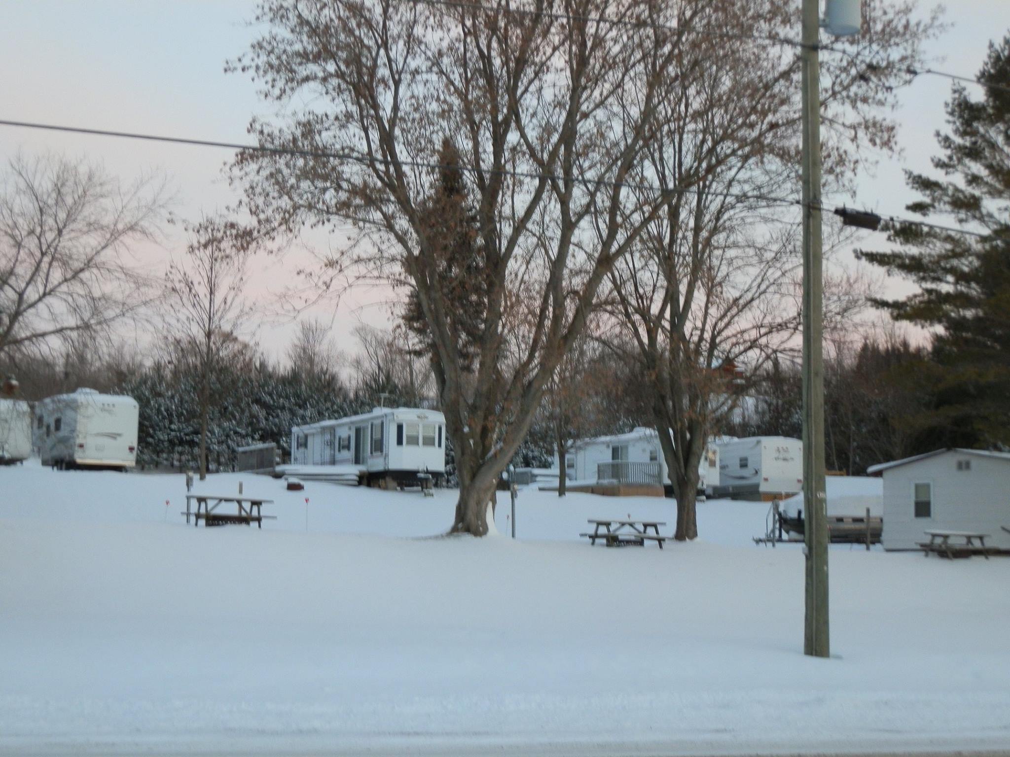 Sunset Cove Resort View in Winter
